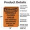 Signmission Sidewalk Closed Ahead Use Sidewalk OSHA Warning Sign, Plastic, 18in W x 24in L, 2PK OS-2PACK-WS-P-1824-V-13528 - alternate 7